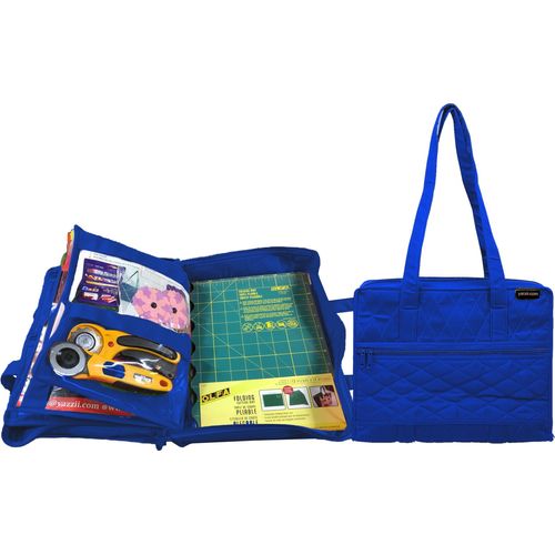 CA880RB - Royal Blue - Quilter's Project Bag  - Quilter's Project Bag  - Filled/Sewing Mat