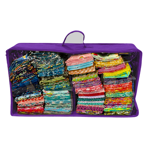 Yazzii 4-Pocket Organizer Case - Purple Storage For Crafts, Jewelry, Or Makeup