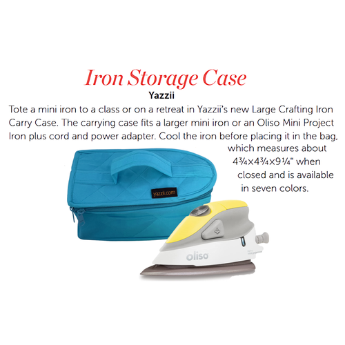 Large Iron Carry Case - Oliso Mini Iron Yazzii Craft Organizers & Bags –  Yazzii® Craft Organizers & Bags - US & Canada