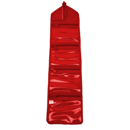 a red fire hydrant with a red cover 