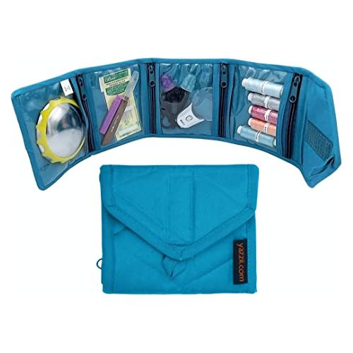 Craft / Jewelry / Cosplay Travel Wallet (CA346)-Craft Organization-4 Pocket Holder, Accessories, Bag, Cosmetics, Craft Travel Wallet, Crafts, Credit Cards, Jewelry, Medicine, Multipurpose, Notions, Organizer, Portable, Portable & Multifunctional Craft Purse, Storage, Storage Bag, Toiletries, Yazzii-Yazzii Craft Organizers and Bags