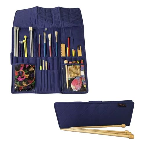 A fold-up storage case for your crochet hooks, patterns and smaller  accessories.❤🧶 Learn more:  crochet-hook-organizer . . ., By Yazzii.com