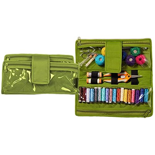 Thread Organizer - Portable & Multipurpose (CA625)-Thread & Yarn Organizers-Bag, Cosmetics, Crafts, Embroidery, Embroidery Floss, Jewelry, Medication, Multipurpose, Organizer, Portable, Portable & Multipurpose, Retreats, Sewing Supplies, Sewing Thread Holder, Spools, Storage, Storage Bag, Thread Organizer, Toiletries, Tote, Travel, Yazzii-Yazzii Craft Organizers and Bags
