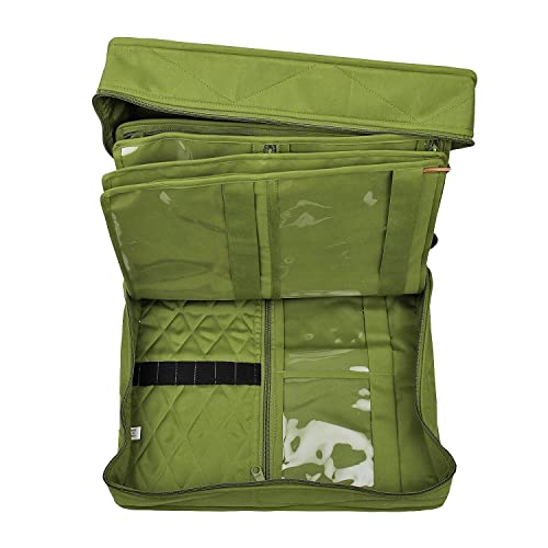CA880G - Green - Quilter's Project Bag  - Open