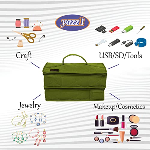 Yazzii Deluxe Craft Storage - Portable Storage Bag Organizer